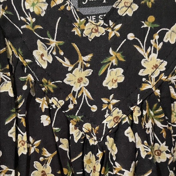 Floral Black Midi Dress - Picture 4 of 6